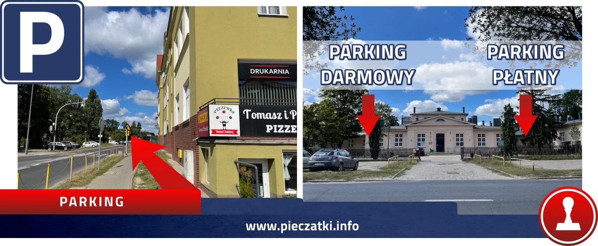 parking pieczątki Poznań